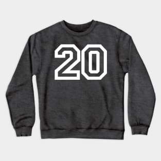 Sports Shirt #20 (white letter) Crewneck Sweatshirt